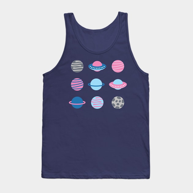 Universe & Planets Tank Top by abstractocreate